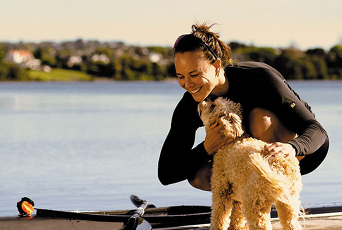 lisa-carrington-and-her-dog-Colin-protected-from-parasites 